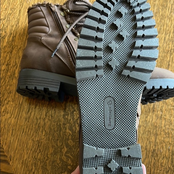 Brown Lace-Up Ankle Boots - Picture 3 of 3